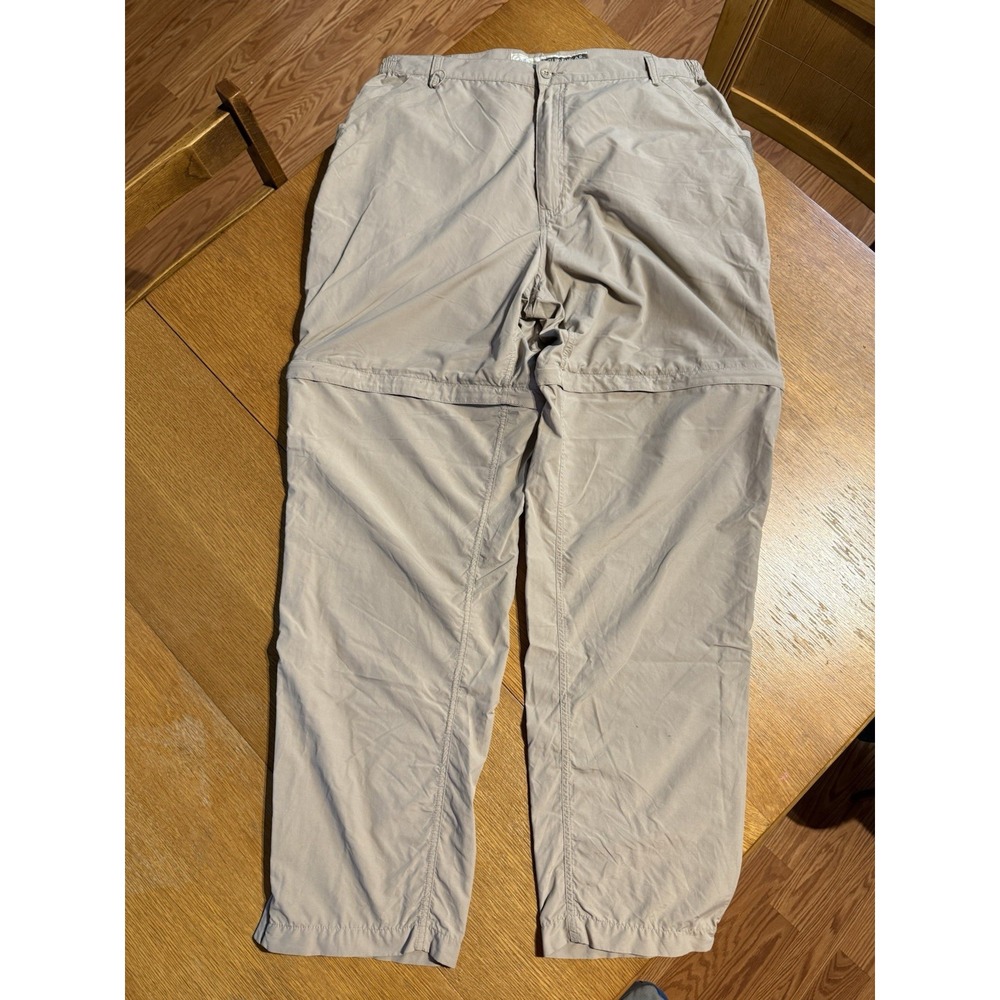 Cabelas Guidewear GX2 Pants Men's 36x34 Beige Convertible‎ Fishing Hiking Light